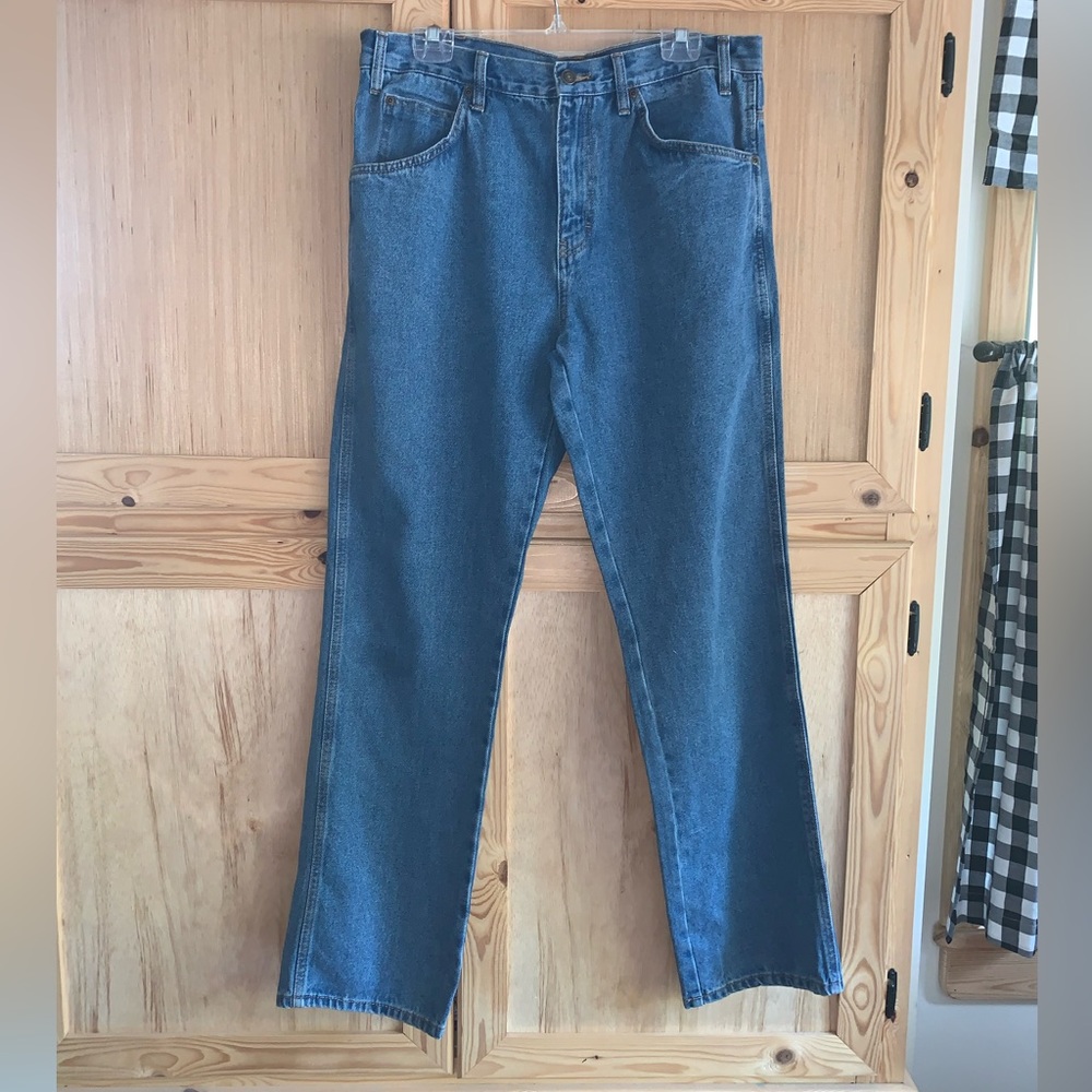 Rivet Supply Co NWT relaxed fit blue denim jeans size 34 x 34